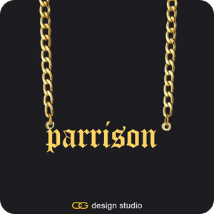 The Essential Name Necklace: Cuban chain
