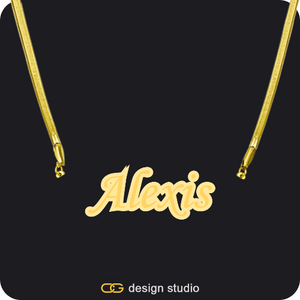 The Spotlight Double Plated Name Necklace