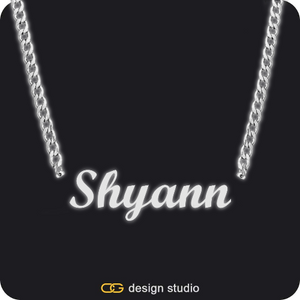 The Essential Name Necklace: Glitter