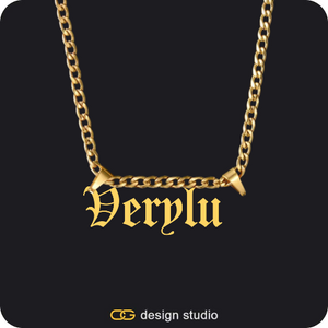The Essential Name Necklace: Double Loop