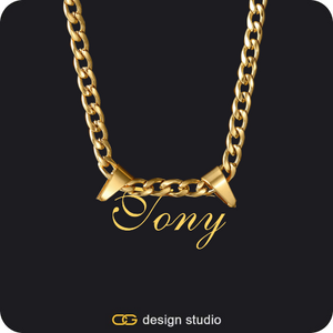 The Essential Name Necklace: Double Loop