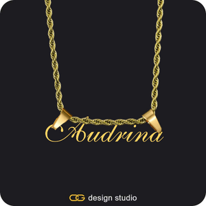 The Essential Name Necklace: Rope Chain