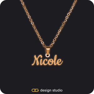 The Essential Name Necklace: Glitter
