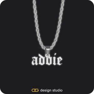 The Essential Name Necklace: Glitter