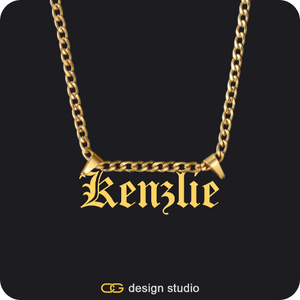 The Essential Name Necklace: Double Loop