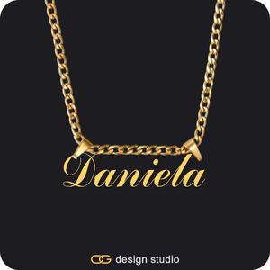 The Essential Name Necklace: Double Loop