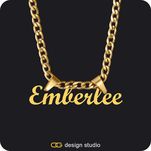 The Essential Name Necklace: Double Loop