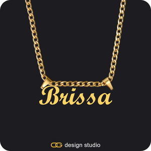 The Essential Name Necklace: Double Loop