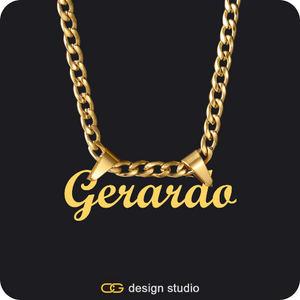 The Essential Name Necklace: Double Loop