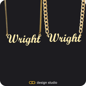 His & Hers Name Necklaces