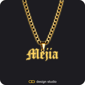 The Essential Name Necklace: Glitter