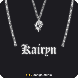 The Essential Name Necklace: Glitter