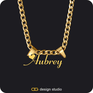 The Essential Name Necklace: Double Loop