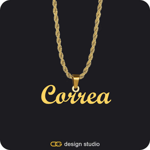 The Essential Name Necklace: Rope Chain