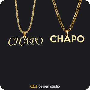 His & Hers Name Necklaces