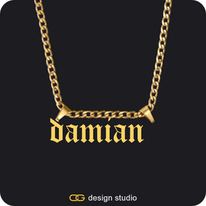 The Essential Name Necklace: Double Loop