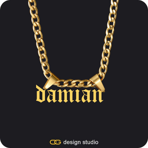 The Essential Name Necklace: Double Loop