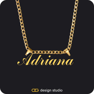 The Essential Name Necklace: Double Loop