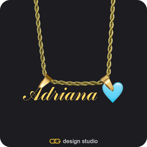 The Essential Name Necklace: Double Loop