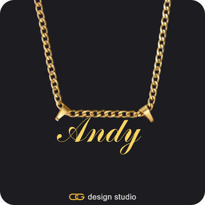 The Essential Name Necklace: Double Loop