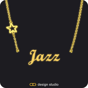 The Essential Name Necklace: Glitter
