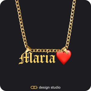 The Essential Name Necklace: Double Loop