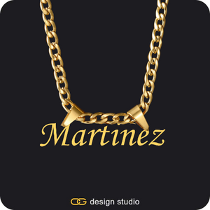 The Essential Name Necklace: Double Loop