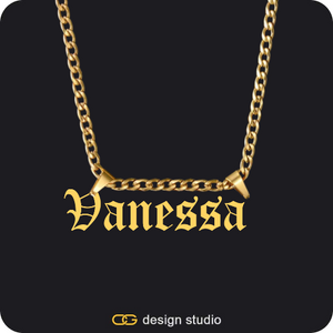 The Essential Name Necklace: Double Loop