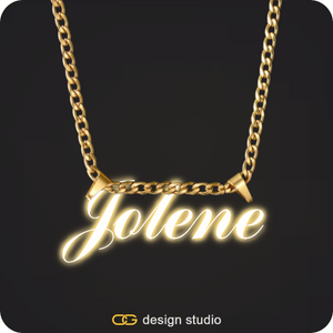 The Essential Name Necklace: Sparkling