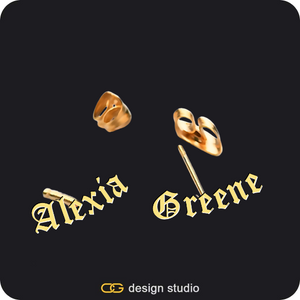 The Essential Stud Name Earrings