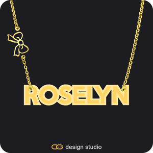 The Spotlight Double Plated Name Necklace