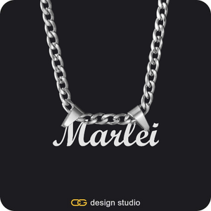 The Essential Name Necklace: Double Loop