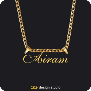 The Essential Name Necklace: Double Loop
