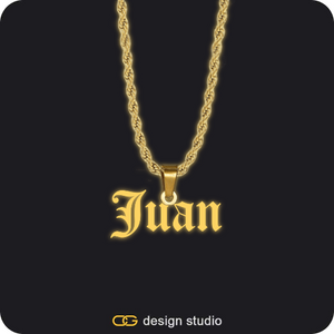 The Essential Name Necklace: Glitter