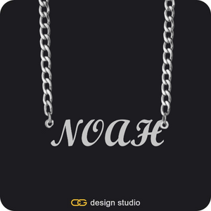 The Essential Name Necklace: Cuban chain