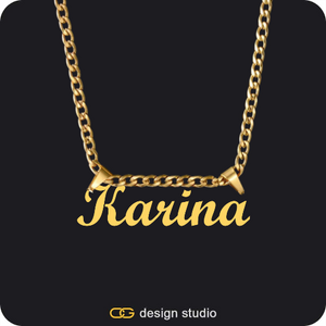 The Essential Name Necklace: Double Loop
