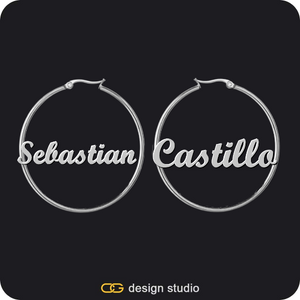 The Essential Hoop Name Earrings