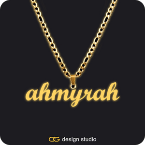 The Essential Name Necklace: Glitter