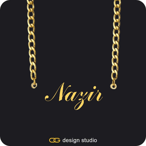 The Essential Name Necklace: Cuban chain