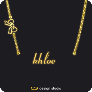 The Essential Name Necklace: Glitter