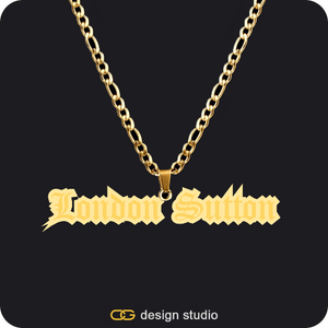The Spotlight Double Plated Name Necklace