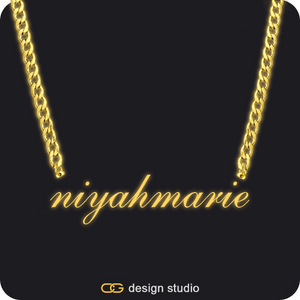 The Essential Name Necklace: Glitter