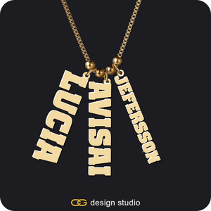 The Cascade Multiple Name Necklace
