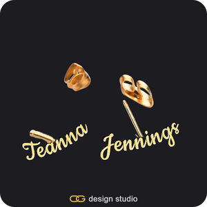 The Essential Stud Name Earrings