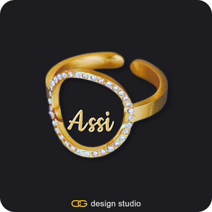 The Sparkling Name Ring