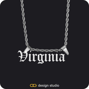 The Essential Name Necklace: Double Loop