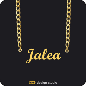The Essential Name Necklace: Cuban chain