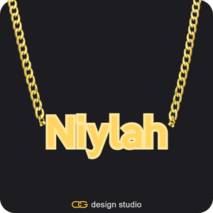The Spotlight Double Plated Name Necklace