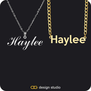 His & Hers Name Necklaces