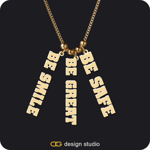The Cascade Multiple Name Necklace